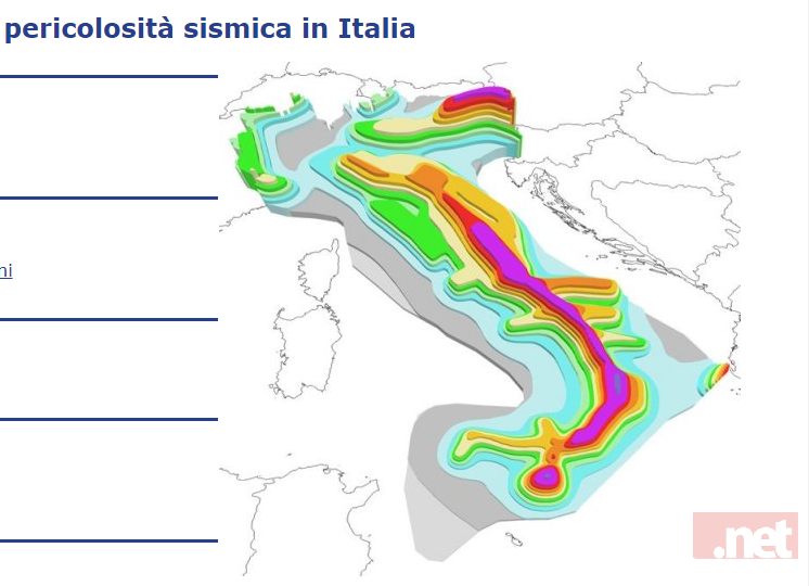 Pericolosità Sismica, cartina allegata a 