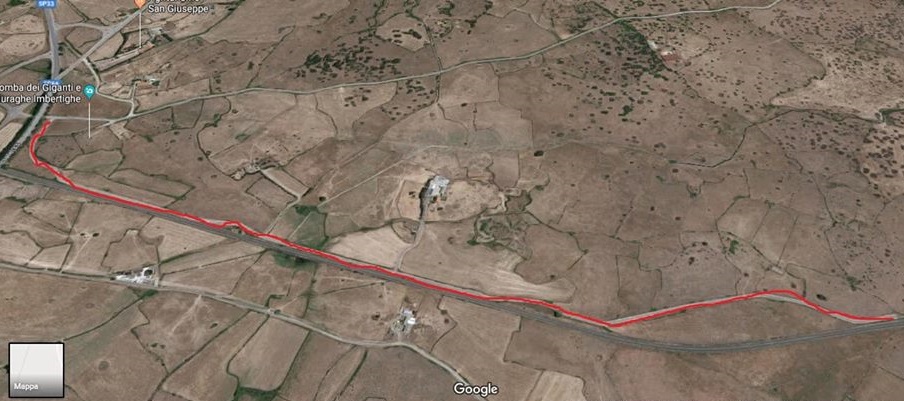 Uno dei tratti interessati all'intervento